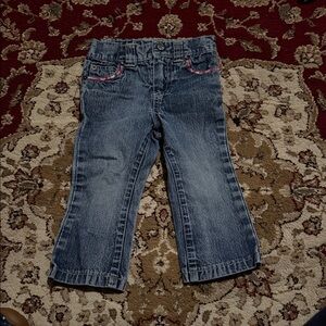 Amy Coe Denim Jeans with Pink Trim